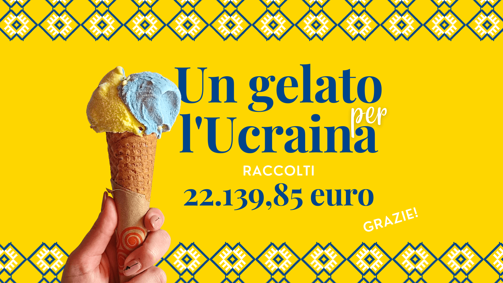 Un gelato per l’Ucraina inizizativa benefica gelato